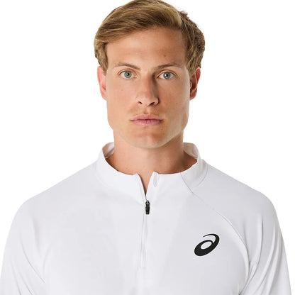 T-SHIRT ASICS COURT MANCHES LONGUES 1/4 ZIP