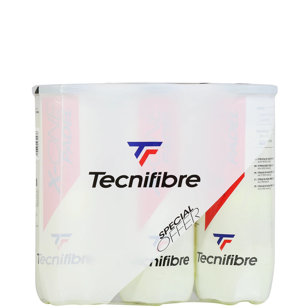 TRIPACK DE 3 BALLES DE PADEL TECNIFIBRE X-ONE