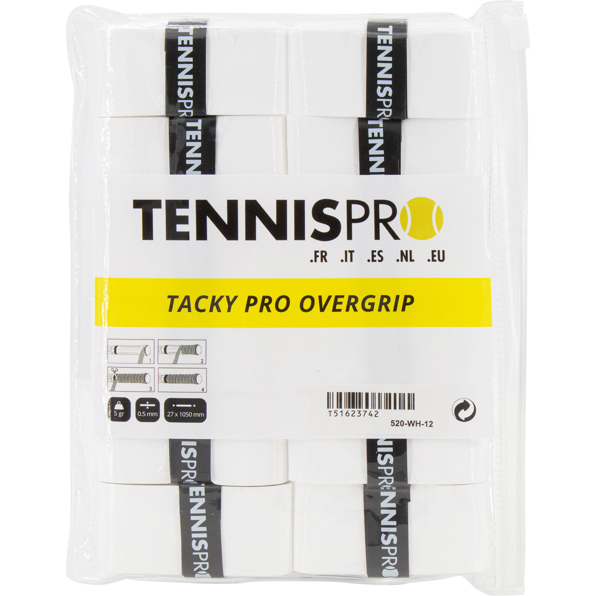 12 SURGRIPS TENNISPRO TACKY PRO 2.0