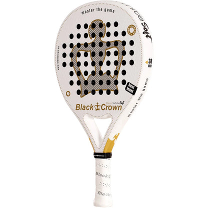 RAQUETTE DE PADEL BLACK CROWN PITON WHITE SOFT