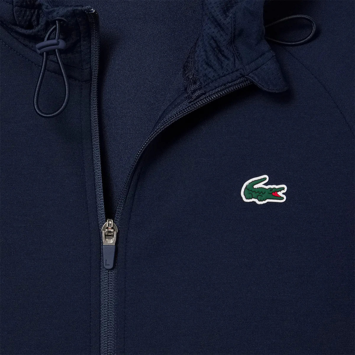 SWEAT LACOSTE CORE PERRFORMANCE A CAPUCHE FZ MESH