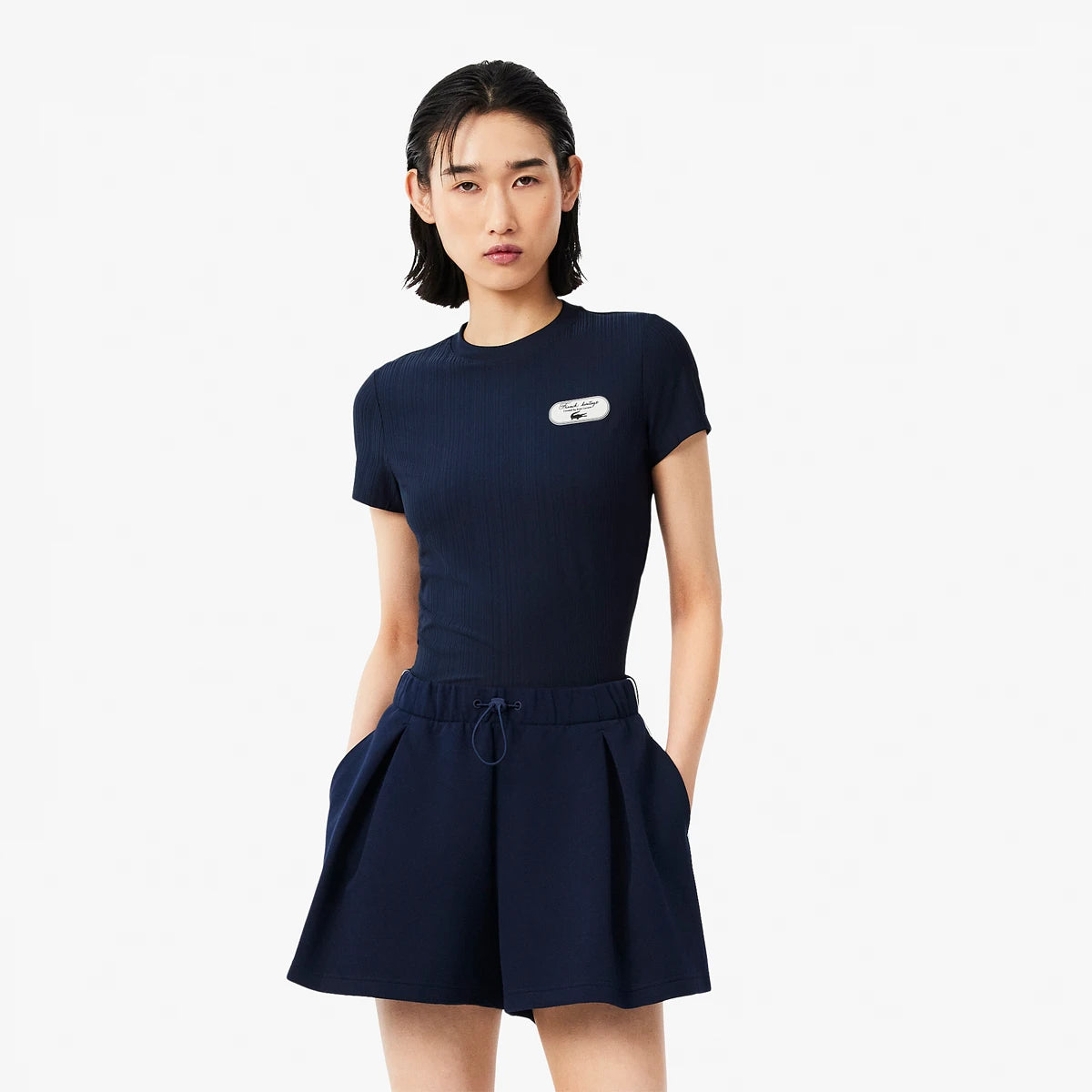 T-SHIRT FEMME LACOSTE HERITAGE