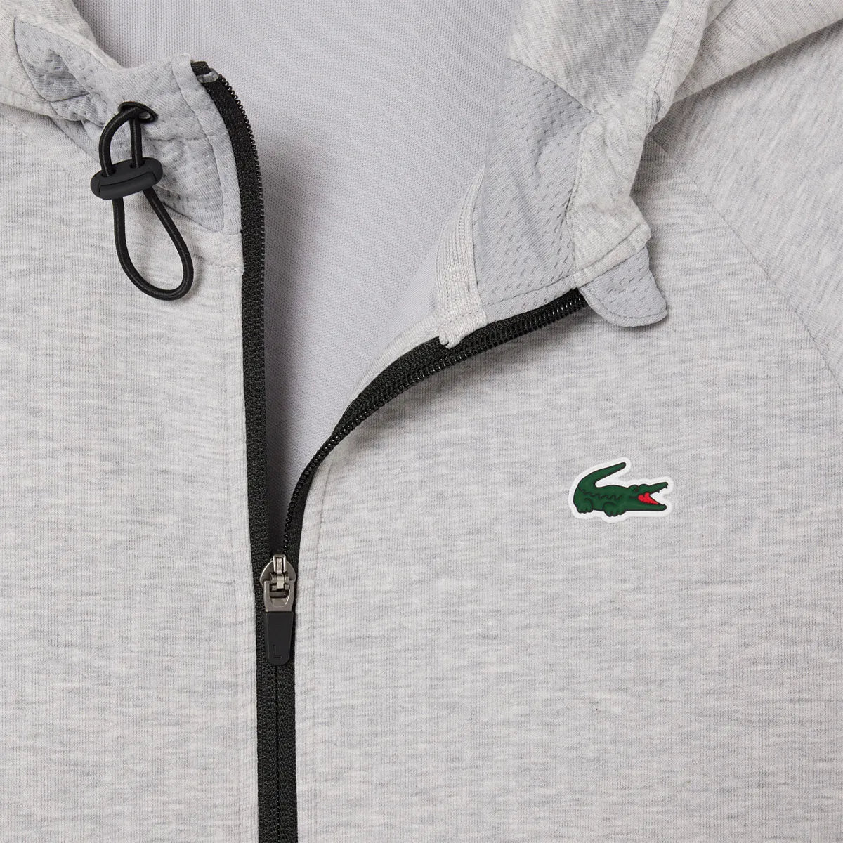 SWEAT LACOSTE CORE PERRFORMANCE A CAPUCHE FZ MESH