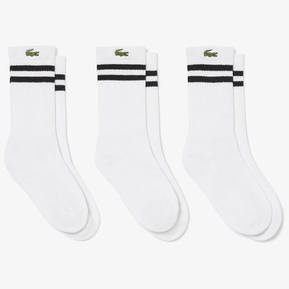 3 PAIRES DE CHAUSSETTES LACOSTE JUNIOR CORE PERFORMANCE