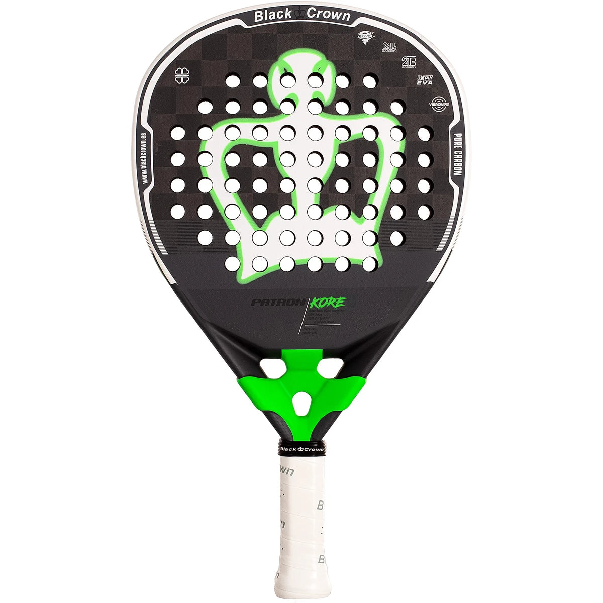 RAQUETTE DE PADEL BLACK CROWN PATRON KORE