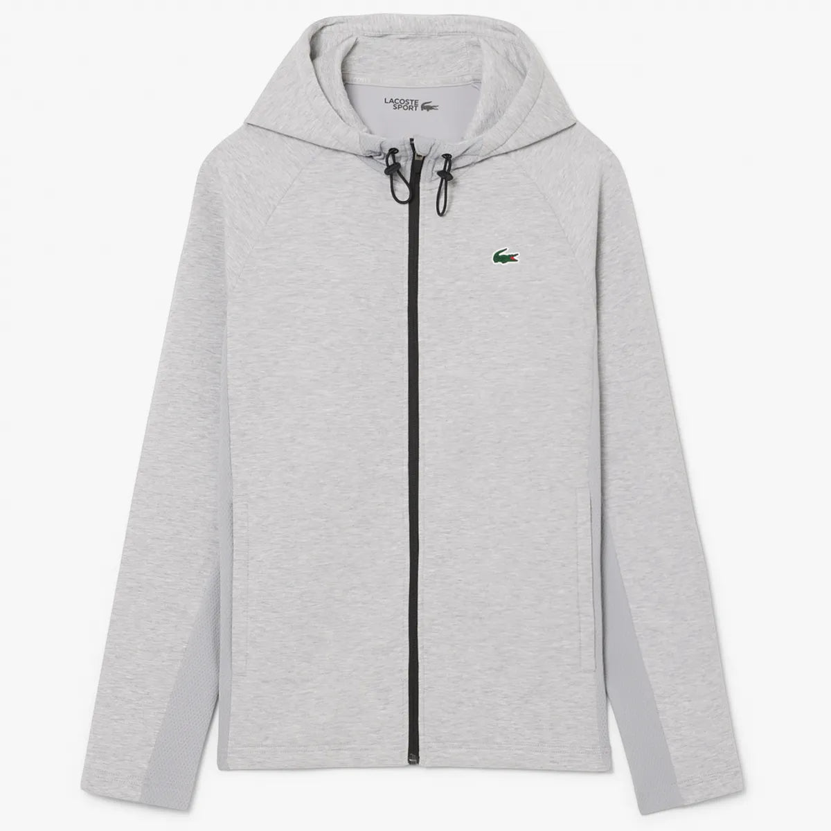 SWEAT LACOSTE CORE PERRFORMANCE A CAPUCHE FZ MESH