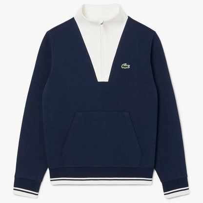 SWEAT LACOSTE FEMME HERITAGE 1/2 ZIP