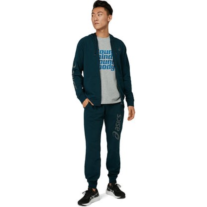 SWEAT ASICS BIG LOGO A CAPUCHE FULL ZIP TRAINING