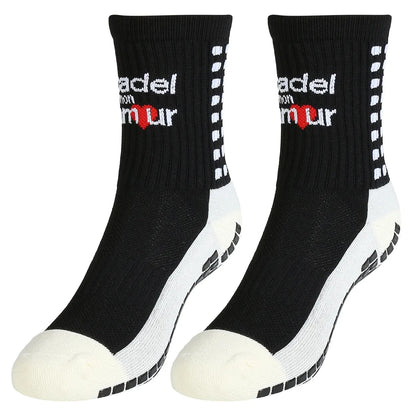PAIRES DE CHAUSSETTES ANTI-DERAPANTES PADEL MON AMOUR (MID)