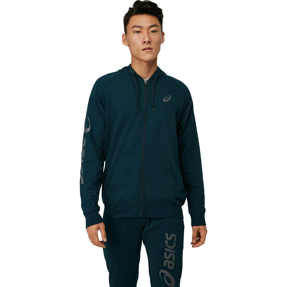 SWEAT ASICS BIG LOGO A CAPUCHE FULL ZIP TRAINING