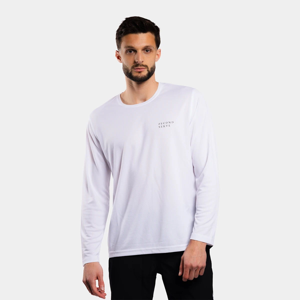 T-SHIRT SECOND SERVE MANCHES LONGUES SECOND SERVE OPEN COURT