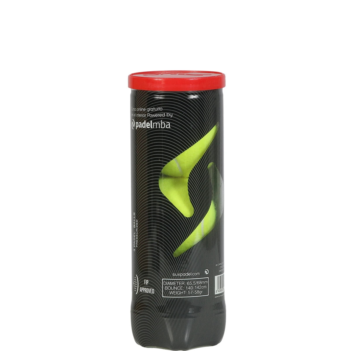 TUBE DE 3 BALLES DE PADEL SIUX NEO