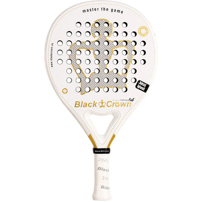 RAQUETTE DE PADEL BLACK CROWN PITON WHITE SOFT