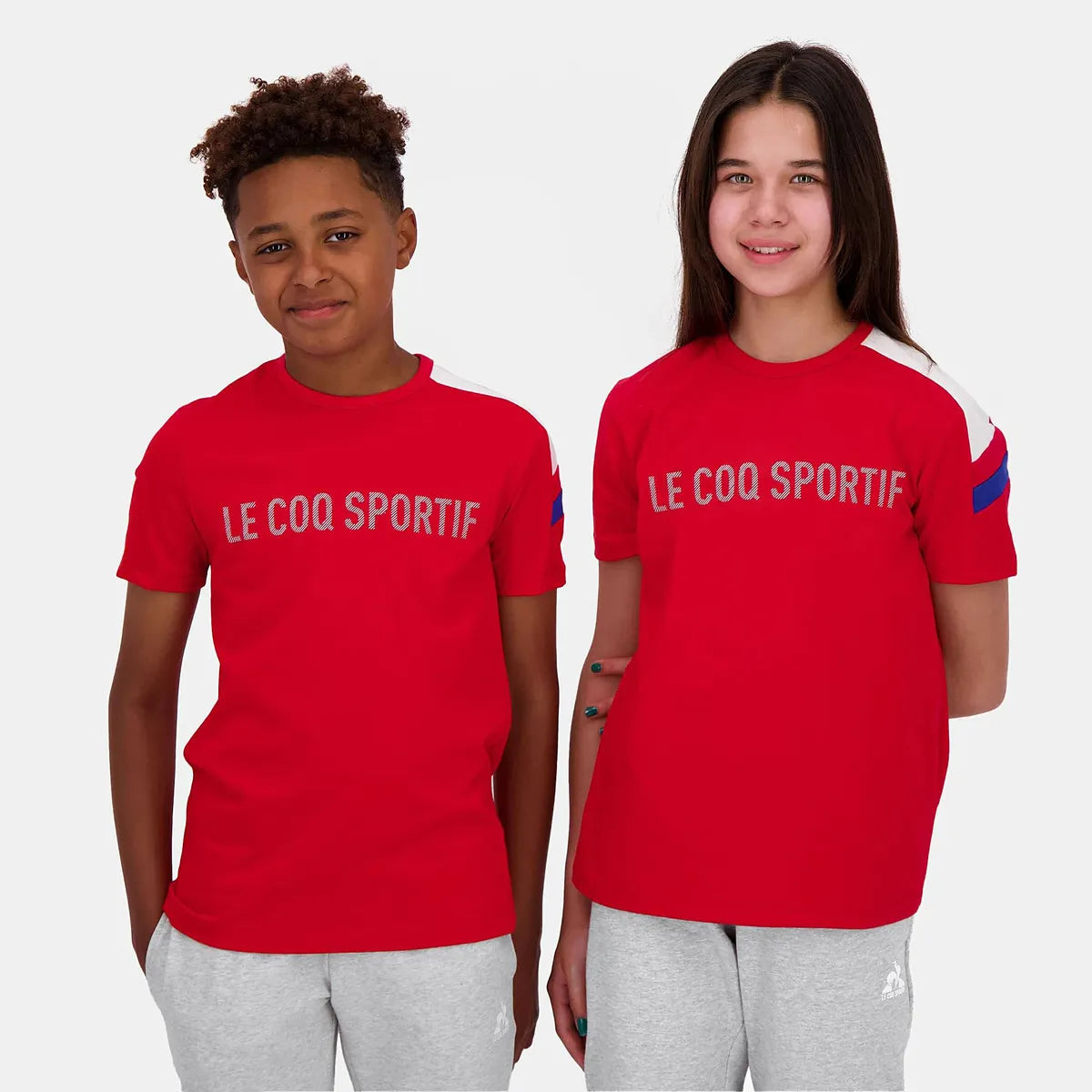 T-SHIRT LE COQ SPORTIF JUNIOR TRICOLORE