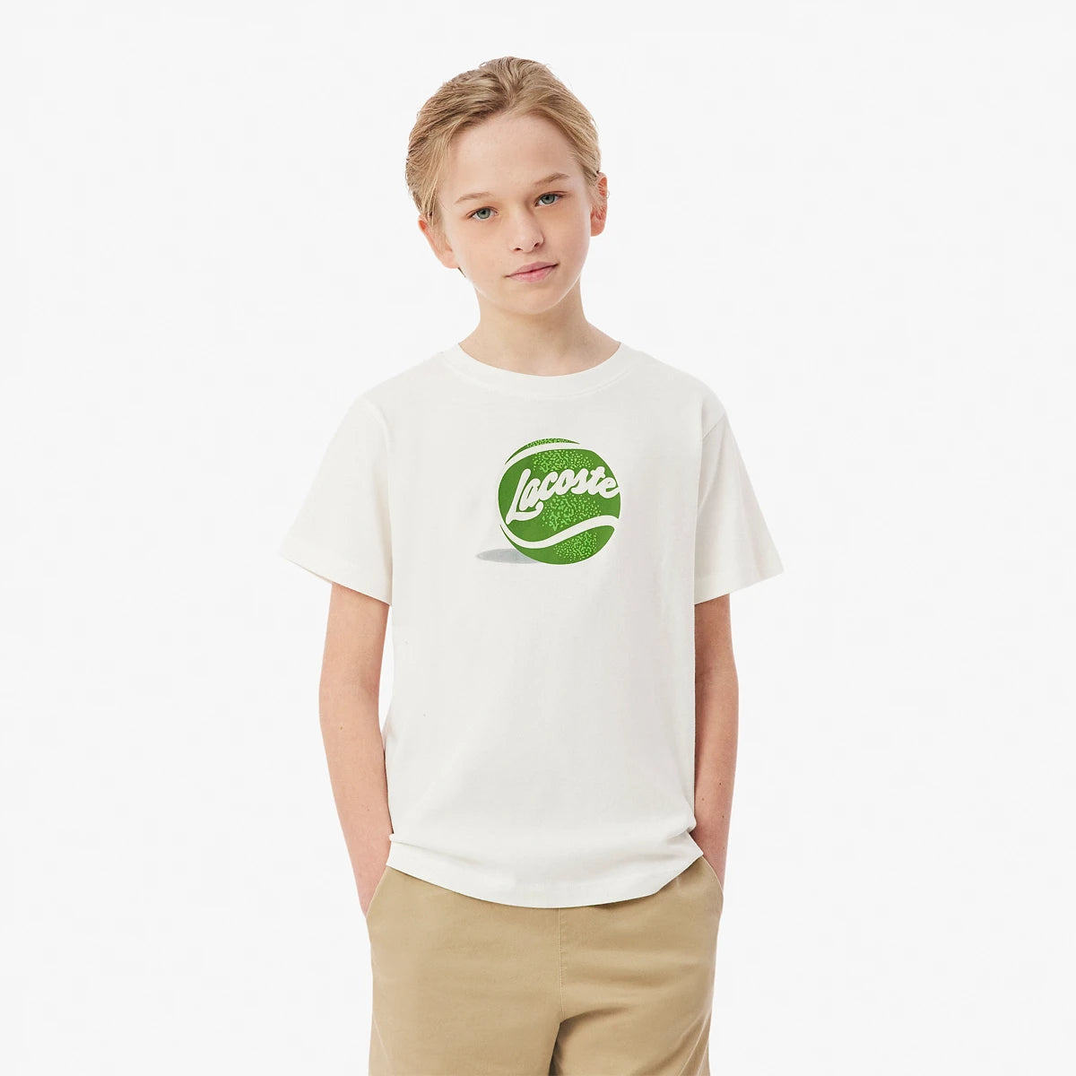 T-SHIRT LACOSTE JUNIOR BALLES