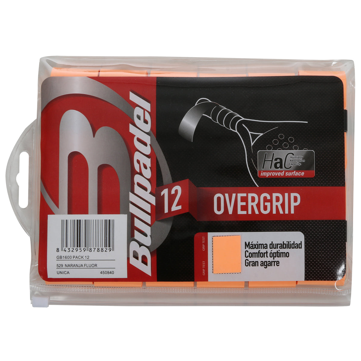 PACK DE 12 SURGRIPS BULLPADEL GB1600 CONFORT