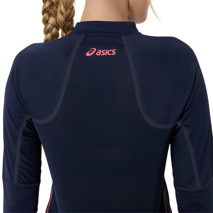 T-SHIRT ASICS FEMME 1/2 ZIP
