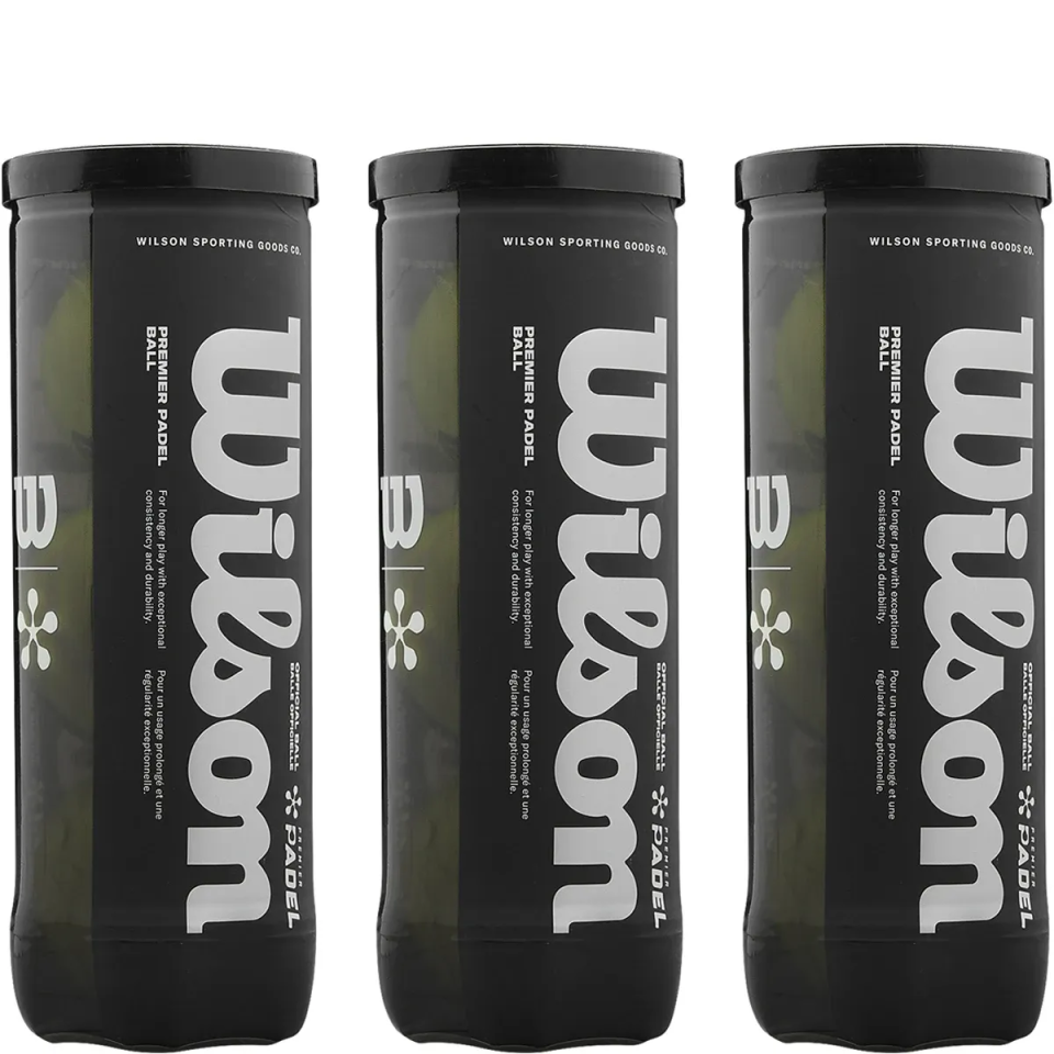 TRIPACK DE TUBES DE 3 BALLES DE PADEL WILSON PREMIER PADEL