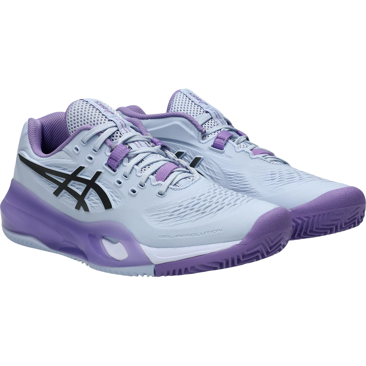 CHAUSSURES ASICS FEMME GEL RESOLUTION X NIGHT ENERGY TERRE BATTUE
