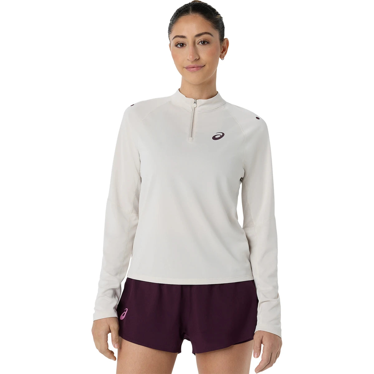 T-SHIRT ASICS FEMME MATCH 1/2 ZIP