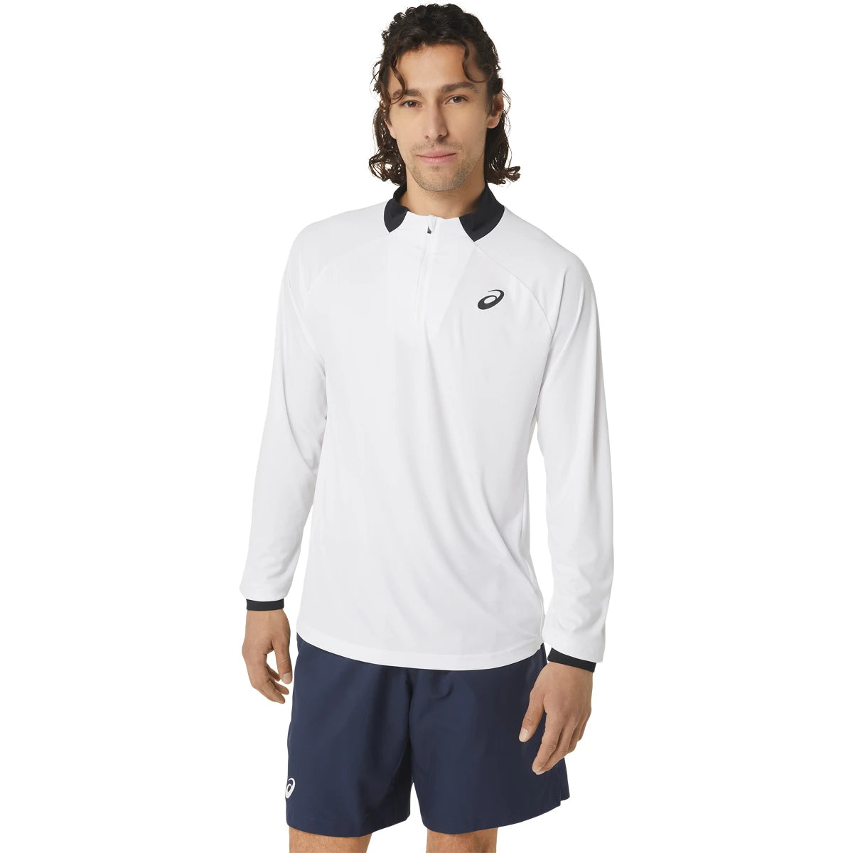 T-Shirt Asics Court Mangues Longues 1/2 Zip