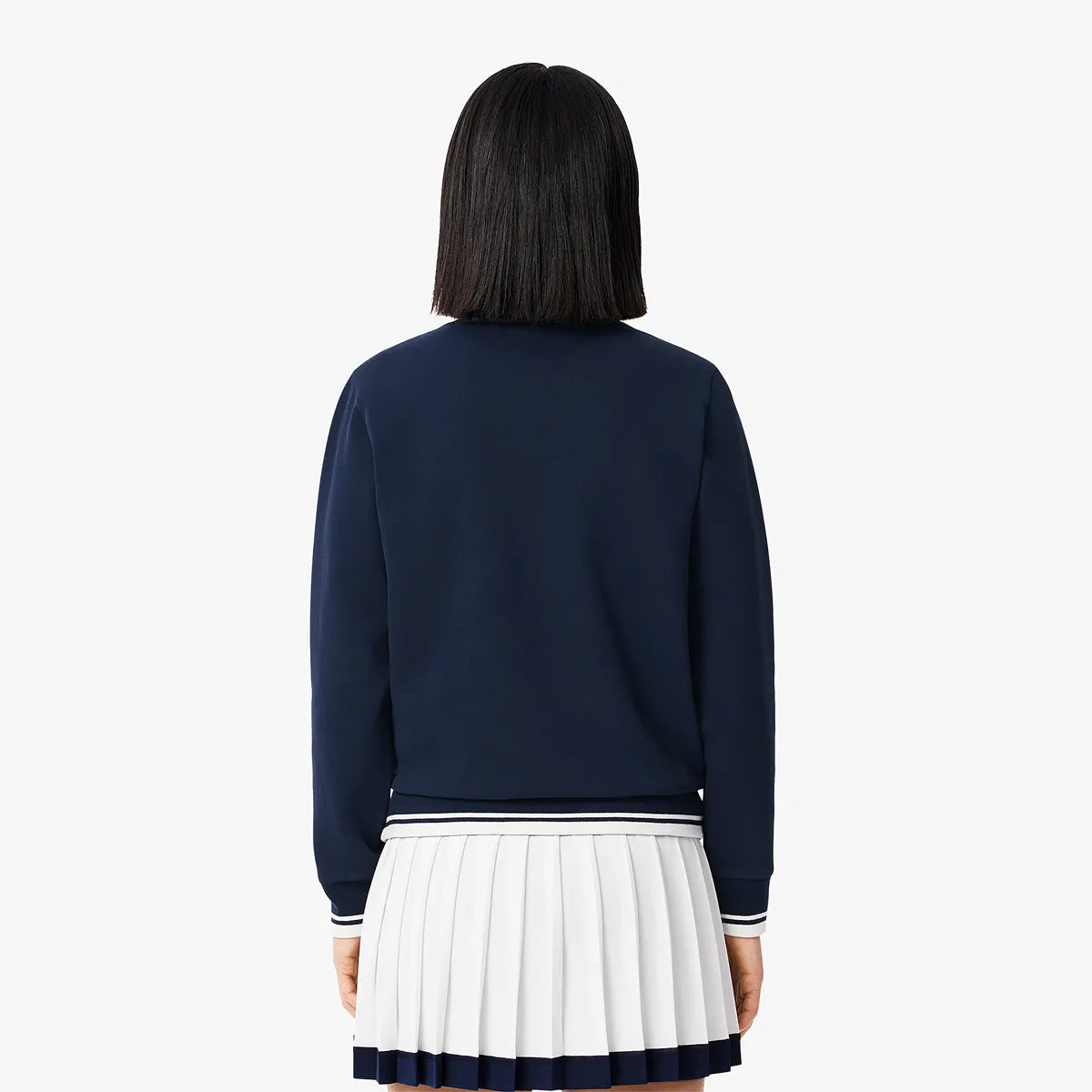 SWEAT LACOSTE FEMME HERITAGE 1/2 ZIP