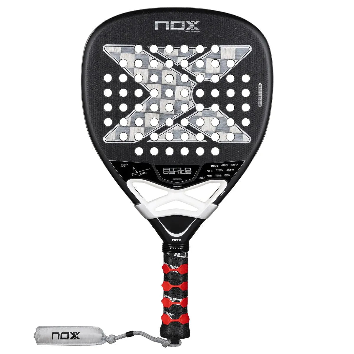 RAQUETTE DE PADEL NOX AT10 GENIUS ATTACK 18K ALUM BY AGUSTIN TAPIA 2026