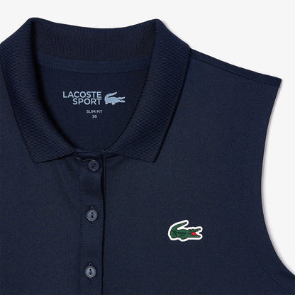 POLO LACOSTE FEMME CORE PERFORMANCE SANS MANCHES