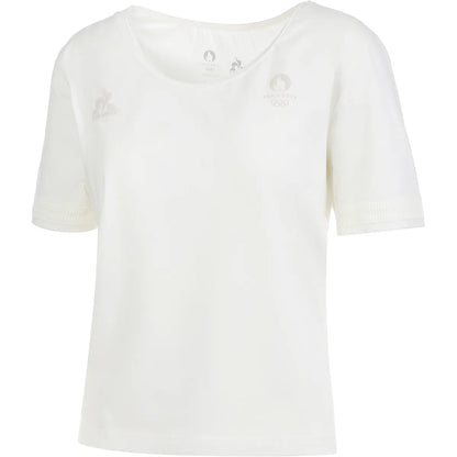 T-Shirt Le Coq Sportif Femme Crop Paris 2024 Essentiel