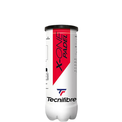 TUBE DE 3 BALLES DE PADEL TECNIFIBRE X-ONE