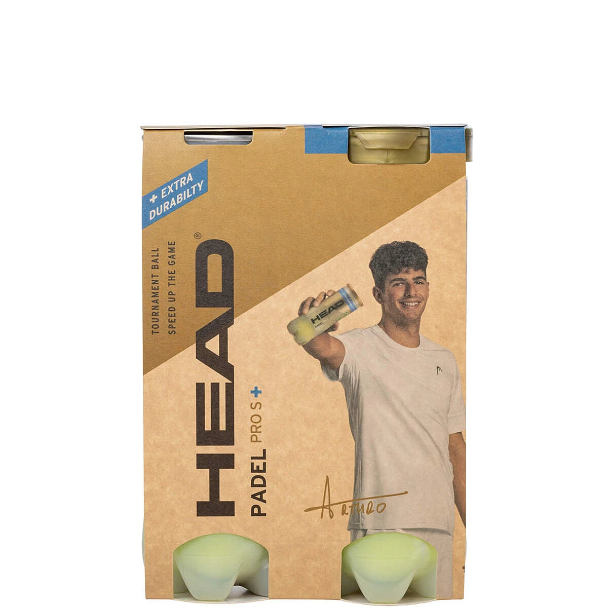 PACK DE 2 TUBES DE 3 BALLES HEAD PADEL PRO S+