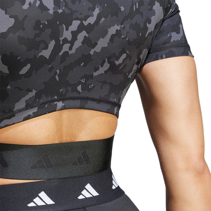 T-Shirt adidas Femme Print Crop