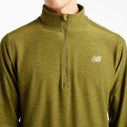 T-SHIRT MANCHES LONGUES NEW BALANCE 1/4 ZIP SPORT ESSENTIALS
