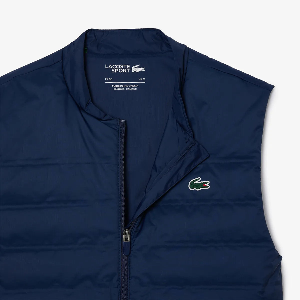 VESTE LACOSTE FZ SANS MANCHES ACTIVE PERFORMANCE