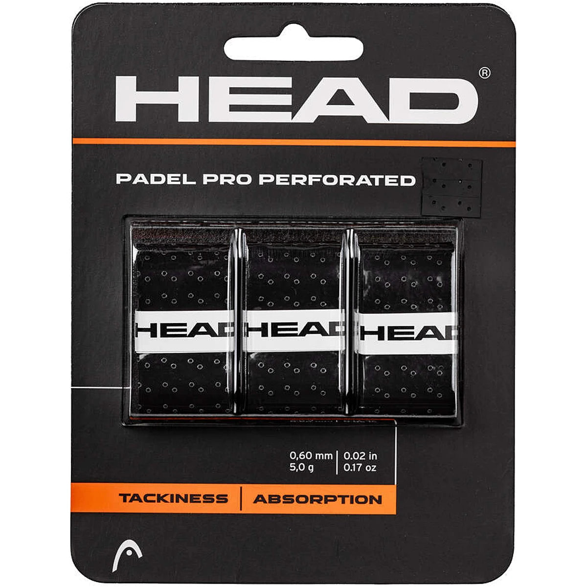 SURGRIPS HEAD PADEL PRO PERFORATED x3