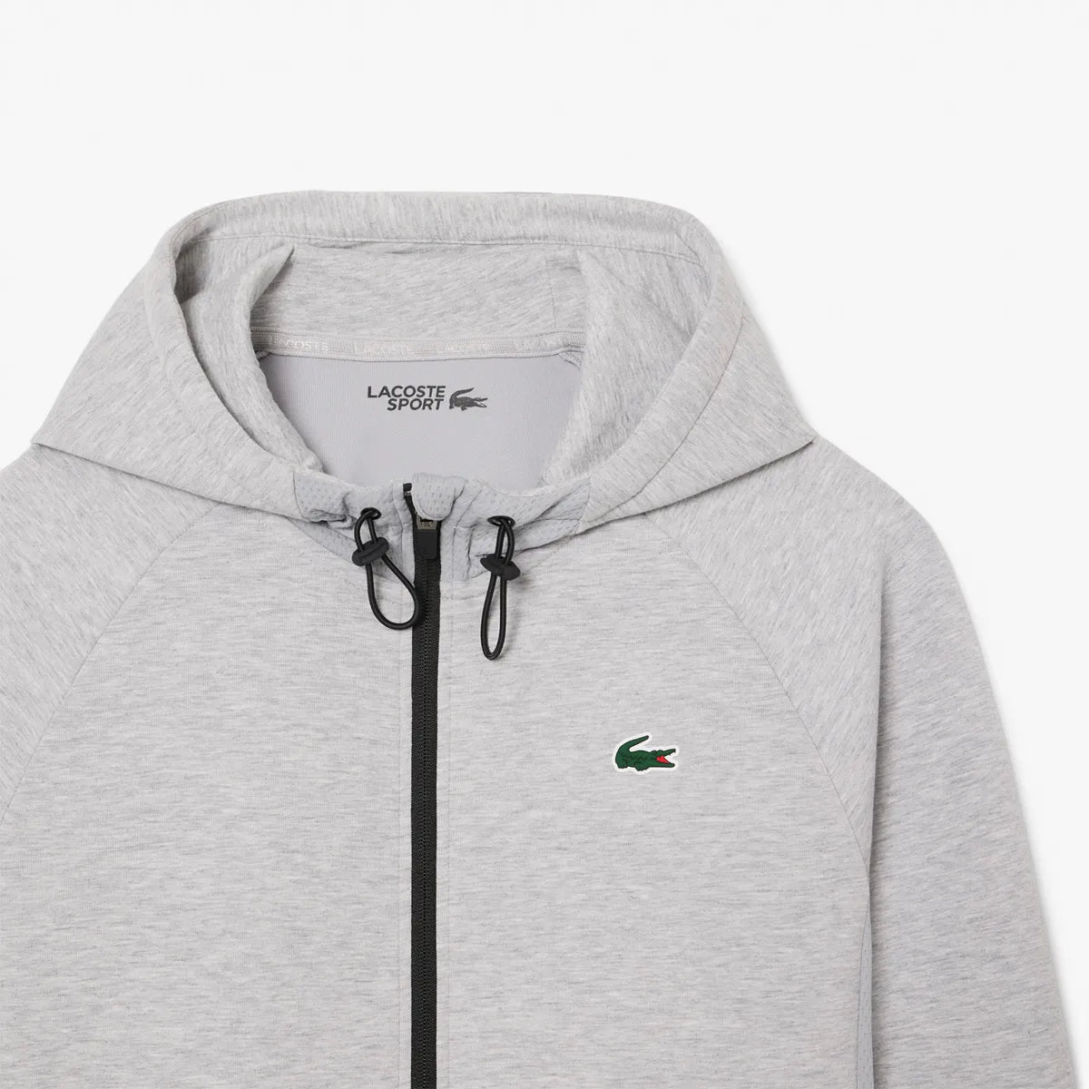 SWEAT LACOSTE CORE PERRFORMANCE A CAPUCHE FZ MESH