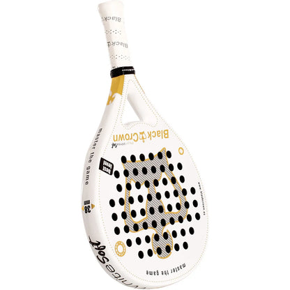 RAQUETTE DE PADEL BLACK CROWN PITON WHITE SOFT