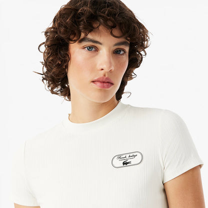 T-SHIRT FEMME LACOSTE HERITAGE