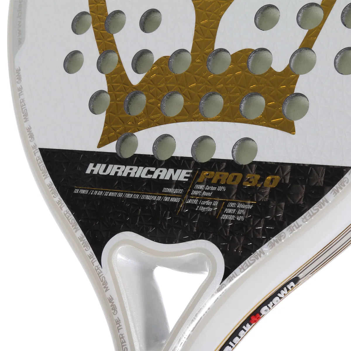 RAQUETTE DE PADEL BLACK CROWN HURRICANE PRO 3.0