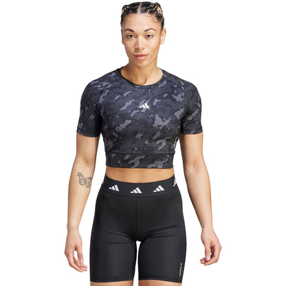 T-Shirt adidas Femme Print Crop