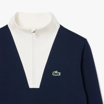 SWEAT LACOSTE FEMME HERITAGE 1/2 ZIP
