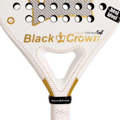 RAQUETTE DE PADEL BLACK CROWN PITON WHITE SOFT