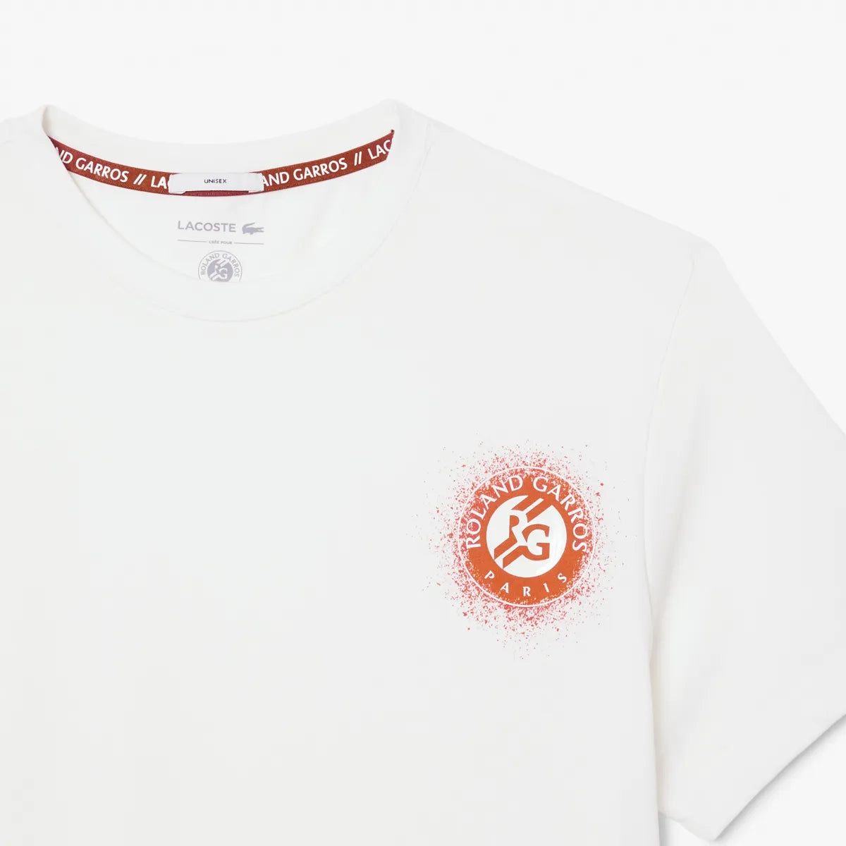 T-SHIRT LACOSTE ROLAND-GARROS SPRAY LOGO