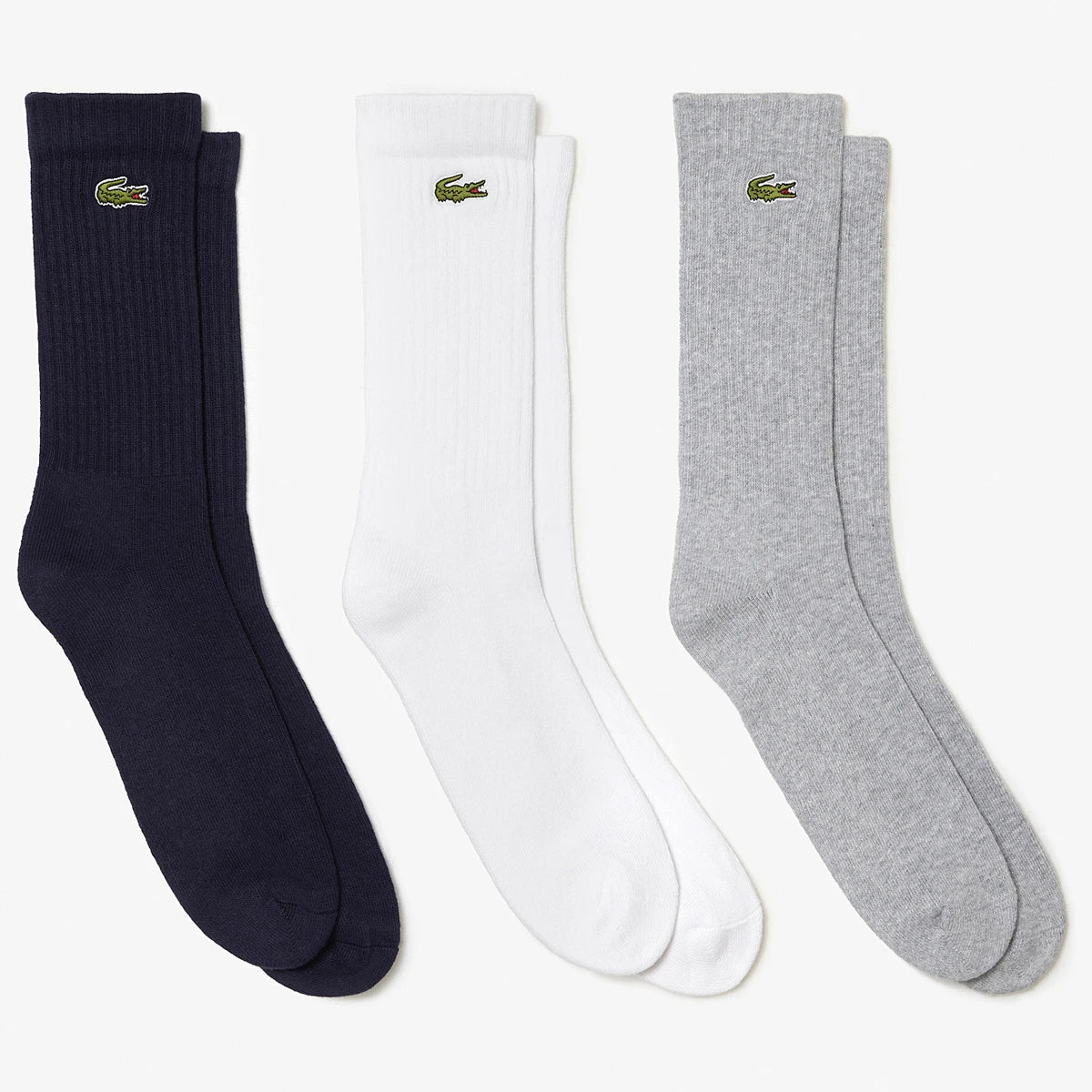 3 PAIRES DE CHAUSSETTES LACOSTE ATHLETE (MID)