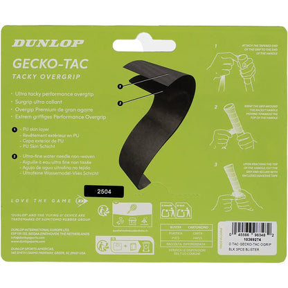 3 SURGRIPS DUNLOP GECKO TAC