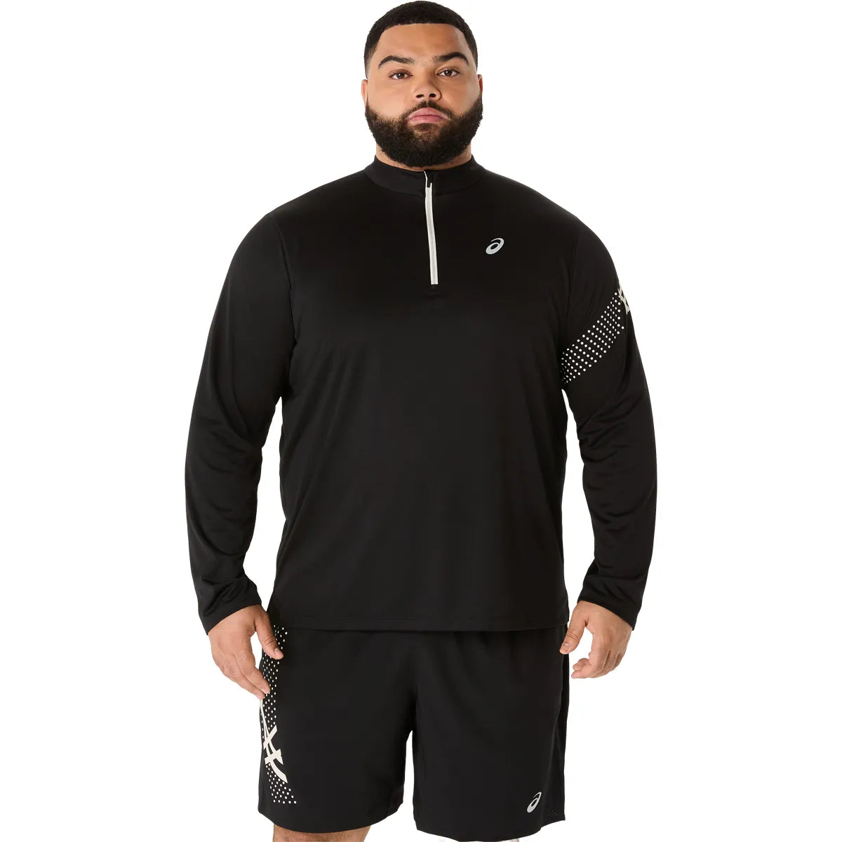 T-SHIRT ASICS ICON LS 1/2 ZIP MANCHES LONGUES