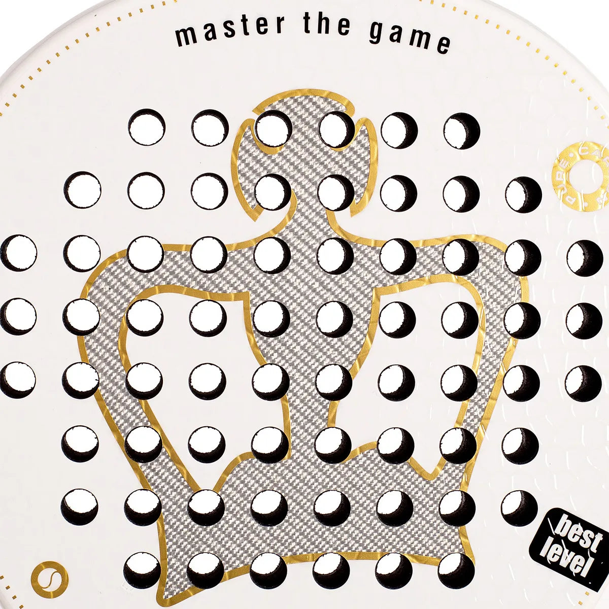 RAQUETTE DE PADEL BLACK CROWN PITON WHITE SOFT