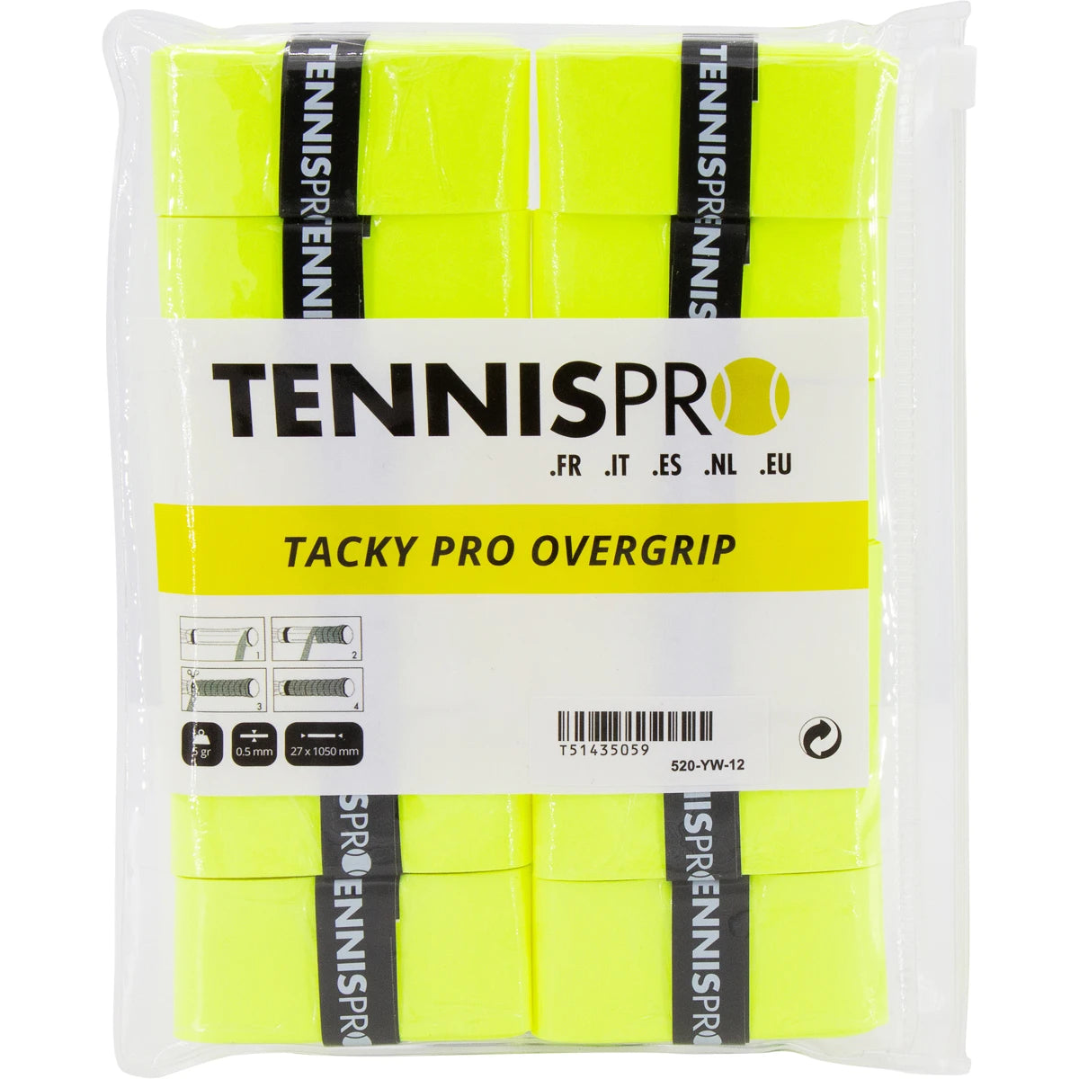 12 SURGRIPS TENNISPRO TACKY PRO 2.0