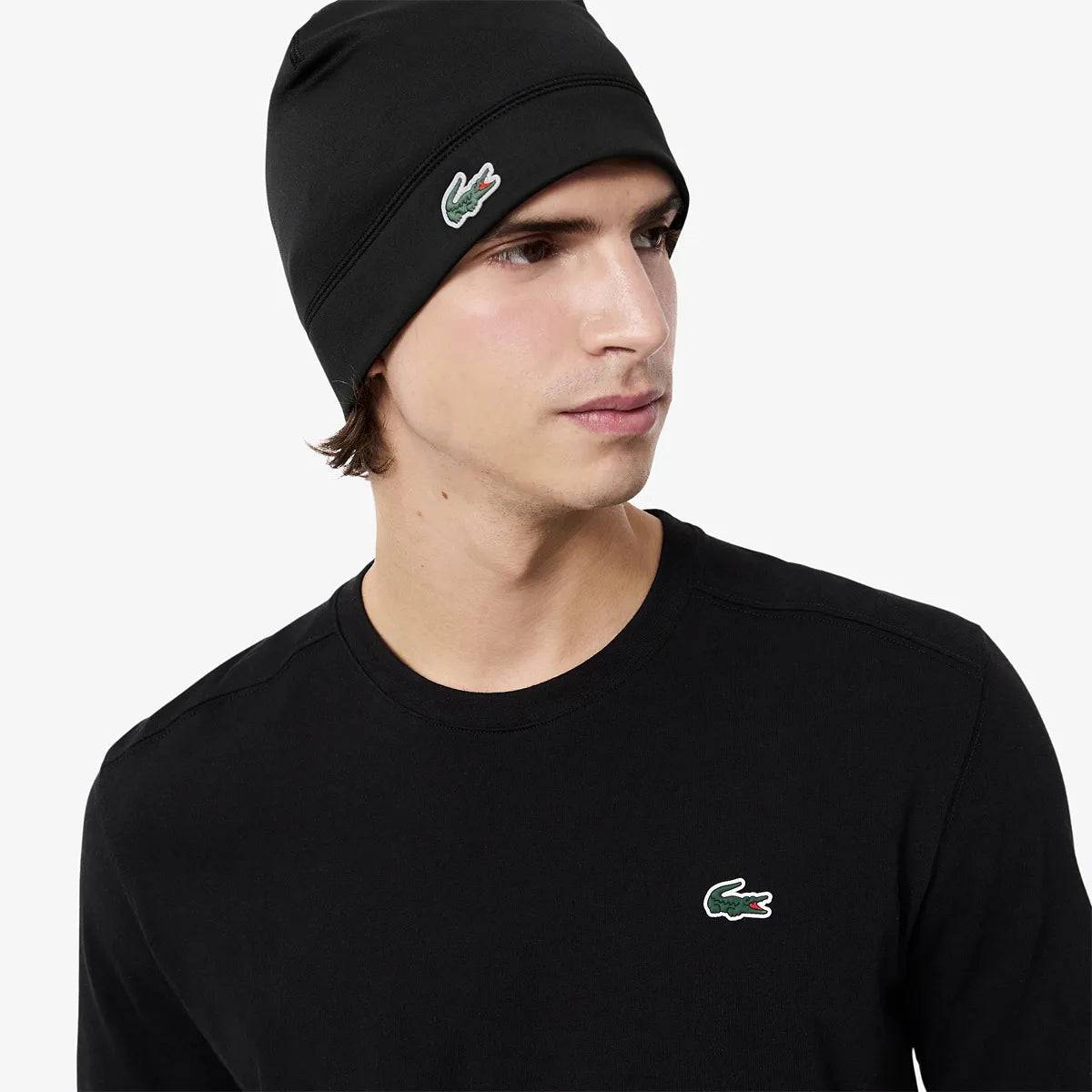 BONNET LACOSTE LAINE RIBBED