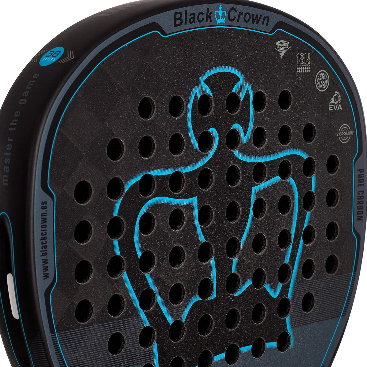RAQUETTE DE PADEL BLACK CROWN PATRON XTREM